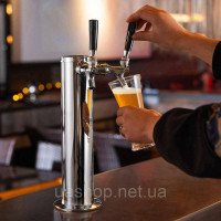 Vevor 312124 Набір Kegerator Tower, комплект для переобладнання пива Dual Tap Beer Conversion, дозатор пивної вежі з нержавіючої