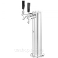 Vevor 312124 Набір Kegerator Tower, комплект для переобладнання пива Dual Tap Beer Conversion, дозатор пивної вежі з нержавіючої