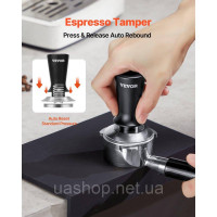 Vevor 312166 53 мм Espresso Tamper з нержавіючої сталі для кави з пружинним інструментом для кави Vevor 312166 53 мм Espresso Tamper з нержавіючої сталі для кави з пружинним інструментом для кави