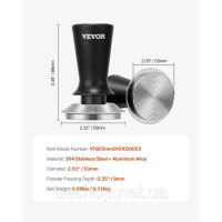 Vevor 312166 53 мм Espresso Tamper з нержавіючої сталі для кави з пружинним інструментом для кави Vevor 312166 53 мм Espresso Tamper з нержавіючої сталі для кави з пружинним інструментом для кави