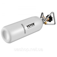 Vevor 312171 Балон CO2 Пляшка CO2 з легованої сталі 2 кг з клапаном DIN477 Балон CO2 з повітрям (порожня пляшка)