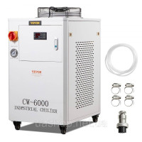Vevor 312702 Промисловий водоохолоджувач, CW6000, система охолодження води з компресором потужністю 1500 Вт, ємність бака для води