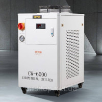 Vevor 312702 Промисловий водоохолоджувач, CW6000, система охолодження води з компресором потужністю 1500 Вт, ємність бака для води Vevor 312702 Промисловий водоохолоджувач, CW6000, система охолодження води з компресором потужністю 1500 Вт, ємність бака для води