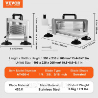 Vevor 312257 Комерційна томаторізка, 1/4 Vevor 312257 Комерційна томаторізка, 1/4