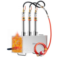 Vevor 312740 Portable Propane Forge 3 Burner Melting Furnace Kit Square 1427℃ Vevor 312740 Portable Propane Forge 3 Burner Melting Furnace Kit Square 1427℃