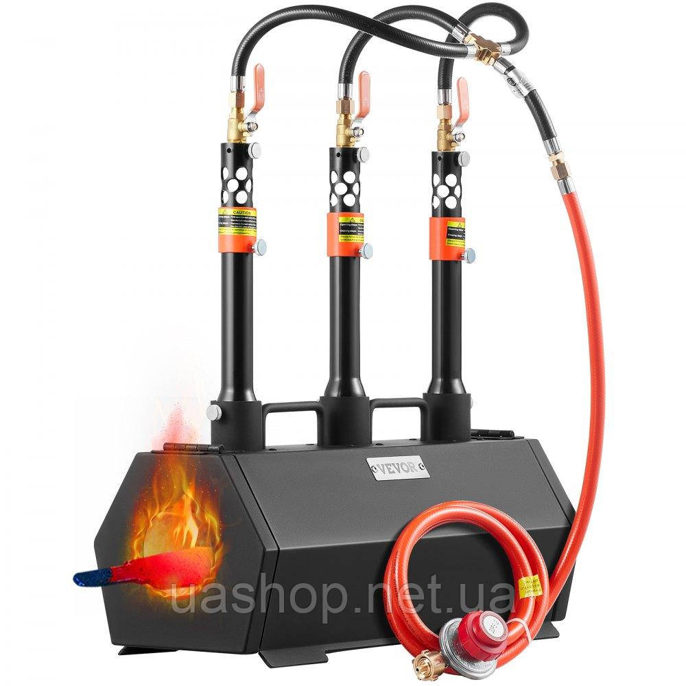 Vevor 312745 Portable Propane Forge 3 Burner Melting Furnace Kit Metal Forge 1427℃