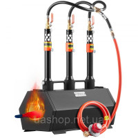Vevor 312745 Portable Propane Forge 3 Burner Melting Furnace Kit Metal Forge 1427℃
