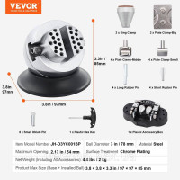Vevor 312744 Кулькові лещата з 30 шт, діаметр інструменту для встановлення гравірувального блоку 78 мм, повний набір алмазів для Vevor 312744 Кулькові лещата з 30 шт, діаметр інструменту для встановлення гравірувального блоку 78 мм, повний набір алмазів для