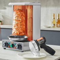 Vevor 312280 Шашличниця Kebab Slicer 80 Вт, Акумуляторний електричний ніж для гіроскопів, Електричний ніж для шаурми з