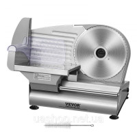 Vevor 312266 Електрична слайсерка для м'яса для домашнього використання 180 Вт, 80-120 об/хв Електрична слайсерка з лезами SUS420,