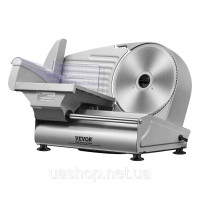 Vevor 312266 Електрична слайсерка для м'яса для домашнього використання 180 Вт, 80-120 об/хв Електрична слайсерка з лезами SUS420,