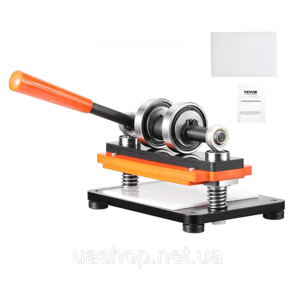 Vevor 312759 Машина для пробивання шкіри Ручна машина для різання шкіри 18 x 10 см, машина для тиснення шкіри 1,5 т Надпотужна