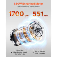 Vevor 312273 Електрична м'ясорізка 850 Вт. Комерційна м'ясорізка Vevor 312273 Електрична м'ясорізка 850 Вт. Комерційна м'ясорізка