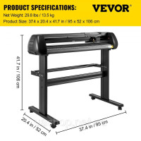 Vevor 312794 Різак для вінілу, машина для різання вінілу Макс. подача паперу 720 мм, різак для вінілу, машина для різання вінілу, Vevor 312794 Різак для вінілу, машина для різання вінілу Макс. подача паперу 720 мм, різак для вінілу, машина для різання вінілу,