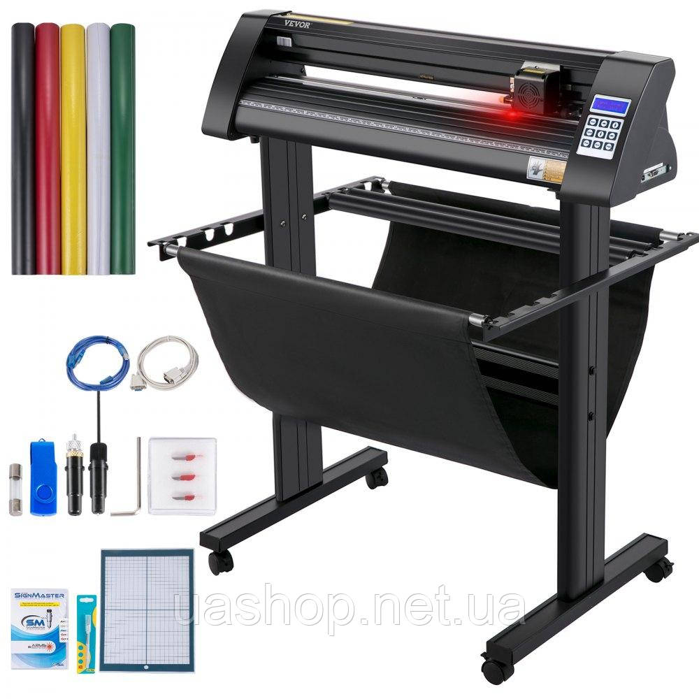 Vevor 312799 Вініловий різак Vinyl Cutter Max. Подача паперу 720 мм, зусилля різання вінілового плоттера 500 г, плоттерний різак з