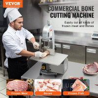 Vevor 312313 Стрічкова пилка для м'яса Пила для кісток 1800 Вт Машина для різання кісток настільний пристрій Vevor 312313 Стрічкова пилка для м'яса Пила для кісток 1800 Вт Машина для різання кісток настільний пристрій