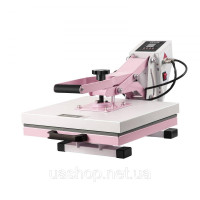 Vevor 312833 Футболки Heat Press Transfer Press 38x38cm, розтяжні, рожеві Vevor 312833 Футболки Heat Press Transfer Press 38x38cm, розтяжні, рожеві