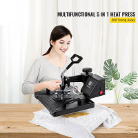 Vevor 312841 Термопрес 5 в 1 Машина для пресування футболок 38x30см Машина для пресування футболок Термопрес Машина для пресування