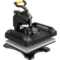 Vevor 312848 6 в 1 термопрес 1000 Вт 29 x 38 см термопрес машина 0-210 °C DIY прес для футболок з цифровим світлодіодним контролем