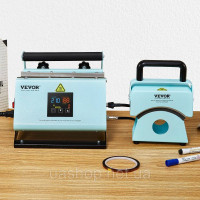 Vevor 312857 2 в 1 термопрес кружка капелюх термомашина капелюх прес 155х80мм Vevor 312857 2 в 1 термопрес кружка капелюх термомашина капелюх прес 155х80мм