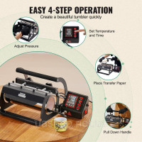 Vevor 312870 Heat Press Mug Heat Press 887ml Sublimation Mug DIY Black