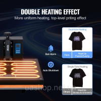 Vevor 312875 Heat Press 406x510mm Sublimation Printer Transfer DIY T-Shirt Black Vevor 312875 Heat Press 406x510mm Sublimation Printer Transfer DIY T-Shirt Black