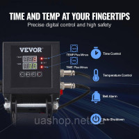 Vevor 312877 Термопрес 38x38 см Сублімаційний принтер для перенесення друку на футболку своїми руками