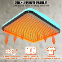 Vevor 312896 Термопрес Портативний сублімаційний трансфер DIY T-Shirt 30x25cm Термопрес Vevor 312896 Термопрес Портативний сублімаційний трансфер DIY T-Shirt 30x25cm Термопрес