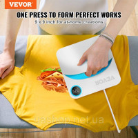 Vevor 312898 Термопрес Портативний сублімаційний трансфер DIY T-Shirt 23x23cm Термопрес