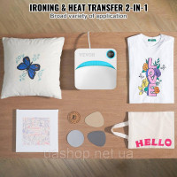 Vevor 312898 Термопрес Портативний сублімаційний трансфер DIY T-Shirt 23x23cm Термопрес