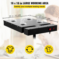 Vevor 312900 Сушарка для трафаретного друку 41 x 41 см Сушарка для трафаретного друку 1700 Вт 220 В з регульованою підставкою для Vevor 312900 Сушарка для трафаретного друку 41 x 41 см Сушарка для трафаретного друку 1700 Вт 220 В з регульованою підставкою для