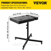 Vevor 312900 Сушарка для трафаретного друку 41 x 41 см Сушарка для трафаретного друку 1700 Вт 220 В з регульованою підставкою для Vevor 312900 Сушарка для трафаретного друку 41 x 41 см Сушарка для трафаретного друку 1700 Вт 220 В з регульованою підставкою для
