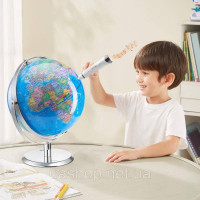 Vevor 313388 Інтерактивний глобус Talking Globe 228,6 мм для дітей Освітній глобус зі смарт-розумною ручкою Світлодіодний нічник