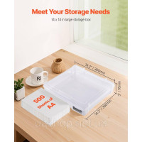 Vevor 312928 4 x Box Scrapbook Scrapbook, що складаються з ящиків для настільних ігор пластикова кришка