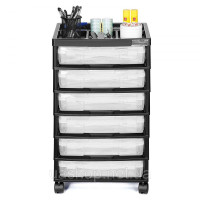 Vevor 312926 Rolling Cart 6 Коробки для зберігання. Прозорий альбом для рукоділля