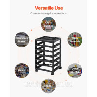 Vevor 312927 Пластиковий 6-ярусний органайзер для зберігання VEFVOR (тільки рама). Vevor 312927 Пластиковий 6-ярусний органайзер для зберігання VEFVOR (тільки рама).