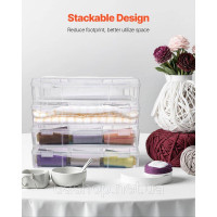 Vevor 312928 4 x Box Scrapbook Scrapbook, що складаються з ящиків для настільних ігор пластикова кришка