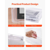 Vevor 312928 4 x Box Scrapbook Scrapbook, що складаються з ящиків для настільних ігор пластикова кришка