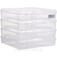 Vevor 312928 4 x Box Scrapbook Scrapbook, що складаються з ящиків для настільних ігор пластикова кришка