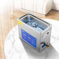 Vevor 313429 Ультразвукова мийка 6L з нержавіючої сталі з цифровим дисплеєм для ювелірних виробів Vevor 313429 Ультразвукова мийка 6L з нержавіючої сталі з цифровим дисплеєм для ювелірних виробів