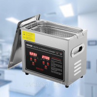 Vevor 313471 Ультразвуковий очищувач Ультразвуковий очищувач з нержавіючої сталі 172 Вт, 3 л Ультразвуковий очищувач з цифровим Vevor 313471 Ультразвуковий очищувач Ультразвуковий очищувач з нержавіючої сталі 172 Вт, 3 л Ультразвуковий очищувач з цифровим
