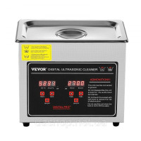 Vevor 313471 Ультразвуковий очищувач Ультразвуковий очищувач з нержавіючої сталі 172 Вт, 3 л Ультразвуковий очищувач з цифровим Vevor 313471 Ультразвуковий очищувач Ультразвуковий очищувач з нержавіючої сталі 172 Вт, 3 л Ультразвуковий очищувач з цифровим
