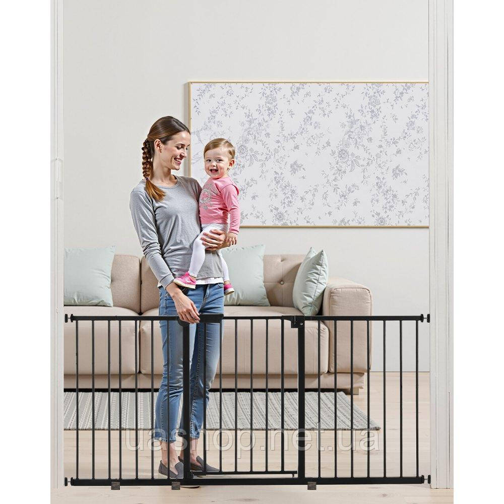 Vevor 312973 Перегородка для сходів та дверей Baby Gate з регульованою шириною (154-161 см), сходова хвіртка заввишки 76,2 см з