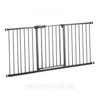Vevor 312973 Перегородка для сходів та дверей Baby Gate з регульованою шириною (154-161 см), сходова хвіртка заввишки 76,2 см з Vevor 312973 Перегородка для сходів та дверей Baby Gate з регульованою шириною (154-161 см), сходова хвіртка заввишки 76,2 см з