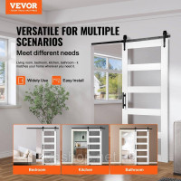Vevor 313009 Комплект фурнітури для дверей сараю 762x2134 мм, дерев'яні скляні розсувні двері сараю Vevor 313009 Комплект фурнітури для дверей сараю 762x2134 мм, дерев'яні скляні розсувні двері сараю