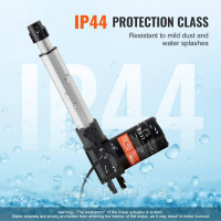 Vevor 313073 6000N Лінійний привід DC 12V Лінійний привід IP44 Електричний лінійний двигун 150мм довжина ходу Рівень шуму ≤50дБ Vevor 313073 6000N Лінійний привід DC 12V Лінійний привід IP44 Електричний лінійний двигун 150мм довжина ходу Рівень шуму ≤50дБ