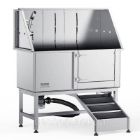 Vevor 313619 Професійна ванна для догляду за собаками 1270 мм з нержавіючої сталі ванна для домашніх тварин станція для миття