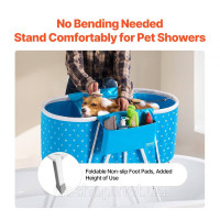 Vevor 313605 Dog Bathtub Pet Bathtub for Small Medium Pets Blue Vevor 313605 Dog Bathtub Pet Bathtub for Small Medium Pets Blue