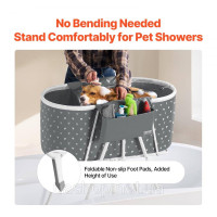 Vevor 313606 Foldable Dog Bathtub Pet Bathtub для маленьких середніх домашніх тварин