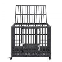 Vevor 313636 Клітка для собак 119x81x99см клітка для собак з іржостійкої оцинкованої труби з електростатичним покриттям клітка для